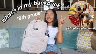 WHATS IN MY BACKPACK 2020 school supplies haul 9th grade  Nicole Laeno [upl. by Assenar183]