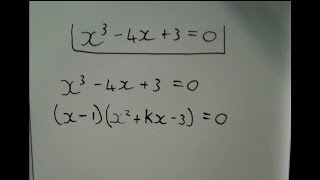 Factorising cubic functions The kx method [upl. by Annol]