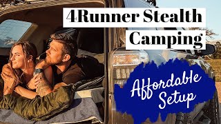 4Runner Stealth Camping Affordable Setup [upl. by Allesor]