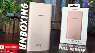 Samsung Power Bank 10000 mAh Fast Charge│TypeC│Dual Usb Port│Unboxing amp Review Testing [upl. by Aisak]