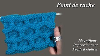 Tuto tricot  Point de ruche [upl. by Springer]