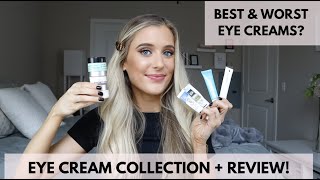 Eye Cream Collection Review  Comparison  Cetaphil Cerave Neutrogena Versed ROC [upl. by Nodrog]