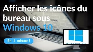 Comment afficher les icones du bureau sous Windows 10  Infotechmobile [upl. by Hurd]