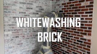 HOW TO WHITEWASH BRICK [upl. by Amaris]