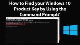 How to Find your Windows 10 Product Key by Using the Command Prompt [upl. by Kassi537]