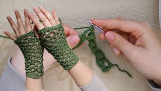 HOW TO MAKE FISHNET FINGERLESS GLOVES [upl. by Roze]