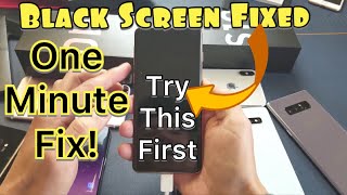 Galaxy S10S10ES10 How to FIX Black Screen 2 Ways [upl. by Cranford]