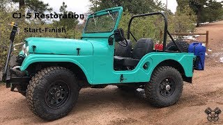 1965 Jeep CJ5 Restoration Full Video [upl. by Yrot152]