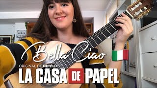 Bella Ciao para Guitarra por Paola Hermosín  La Casa de Papel [upl. by Wauters178]