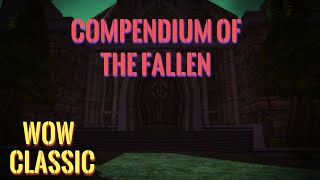 WoW ClassicWarrior leveling GuideCompendium of the FallenScarlet monastery quest [upl. by Tenaej]