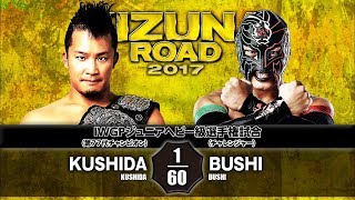 2017627 KUSHIDA vs BUSHI MATCH VTR [upl. by Marchese]