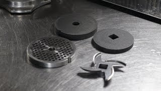 Sharpening a Meat Grinders Knife amp Plate [upl. by Anikehs]