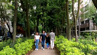 ⁴ᴷ⁶⁰ Walking Mexico City La Condesa neighborhood tour [upl. by Melisse]