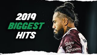 THE BIGGEST HITS OF NRL 2019 [upl. by Laup]