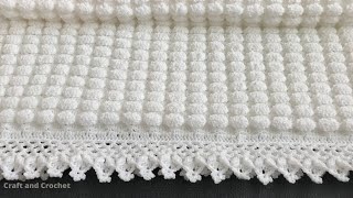 Easy crochet baby blanketcraft amp crochet blanket pattern 0304 [upl. by Efren500]