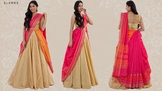 How To Drape Your Saree With A Lehenga  Silk Saree Hack [upl. by Oiramad]