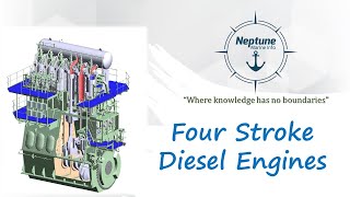 Four Stroke Diesel Engine  Marine Diesel Engine Part 4 [upl. by Assirehs]