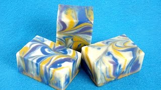 Classic Cold Process Swirl Soap  Bramble Berry [upl. by Salba]