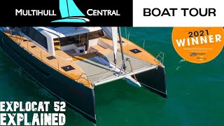 2021 Multihull of the Year Explocat 52 Explained BOAT TOUR [upl. by Nylorac402]