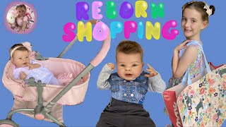 SHOPPING with NEW REBORN for BABY CLOTHES and TOYS [upl. by Aillemac]