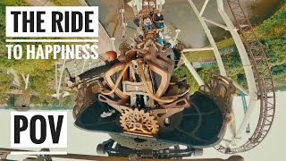 🎢THE RIDE TO HAPPINESS Tomorrowland  on ridePOV  Plopsaland de Panne  nouveauté 2021 [upl. by Cirdor]