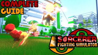 SORCERER FIGHTING SIMULATOR  COMPLETE GUIDE  New Game [upl. by Julissa]