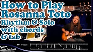 How to play Rosanna on guitar [upl. by Yruok18]