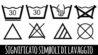 Significato dei Simboli di lavaggio [upl. by Yerffej]