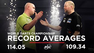 RECORDBREAKING AVERAGES Van Barneveld v Van Gerwen  2017 World Darts Championship [upl. by Brianne]