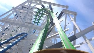 Twisted Colossus POV Six Flags Magic Mountain [upl. by Oberstone]