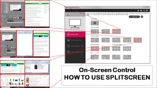 LG OnScreen Control amp Split Screen installation amp usage  Windows 10 [upl. by Aidni]