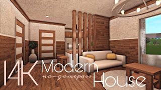 BLOXBURG 14K MODERN HOUSE  NOGAMEPASS [upl. by Devinne]