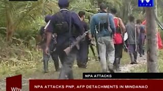 NPA attacks PNP AFP detachments in Mindanao [upl. by Eskil]