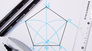 How to draw a Pentagon [upl. by Enined]