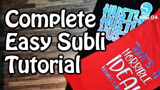 Easy Subli Tutorial Sublimate on Cotton [upl. by Tung]