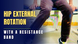 Hip External Rotation with Band [upl. by Ric]