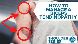 How to manage and help a biceps tendinopathy [upl. by Boorer]