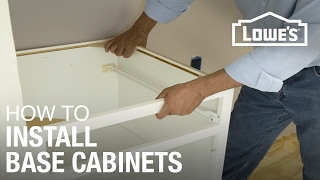 How to Install Base Cabinets [upl. by Thorley]