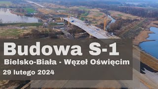 Budowa S1 13 BielskoBiała  Węzeł Oświęcim 4K [upl. by Gnemgnok]