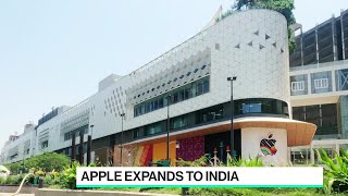 Apple Opens First Stores in India [upl. by Annauqaj374]