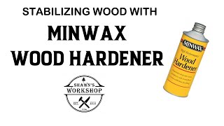 Stabilizing Wood Knife Handles with Minwax Wood Hardener [upl. by Naerb]