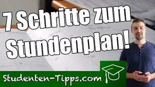 Erstsemester aufgepasst 7 einfache Schritte zum Stundenplan  Studententipps [upl. by Komara]