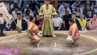 Day 8  URA vs KOTOZAKURA  Nagoya Grand Sumo Tournament [upl. by Eneres538]