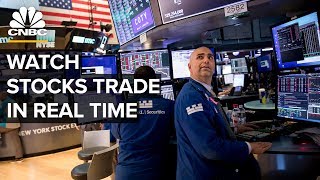 Watch stocks trade in real time after Dows third worstday ever– 3172020 [upl. by Anaujnas767]