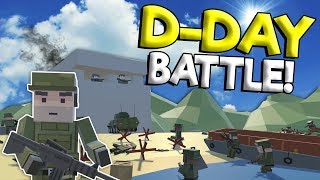 DDAY MILITARY BEACH LANDING BATTLE  Tiny Town VR War Gameplay  Oculus VR Game [upl. by Cassil]