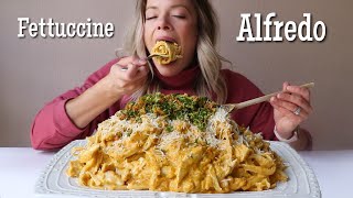 Roasted Fall Veg Fettuccine Alfredo w Roasted Chicken  Crispy Chicken Skin Gremolata [upl. by Anat]