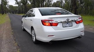 2015 Toyota Aurion 0100kmh amp engine sound [upl. by Nho]