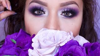 Tutorial De Maquillaje Morado Romantico  JuanCarlos960 [upl. by Aratahc]