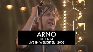 Arno  Oh La La La  Live at Werchter Festival 2002  Interview [upl. by Eiderf]