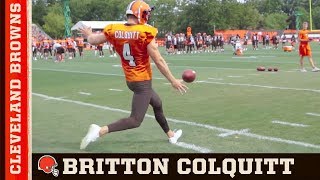 Britton Colquitt The Life of a Punter  Cleveland Browns [upl. by Kincaid]